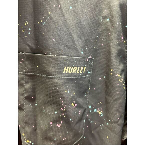 Hurley Brown Spatter Paint Vented Long Sleeve Extra Large (XL) - Picture 3 of 7